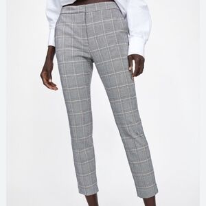 Women's Gray Plaid Pants